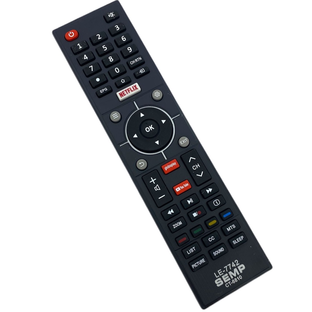 Controle Remoto Compativel TV Semp Toshiba LE-7742