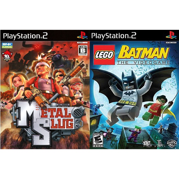 Kit Metal Slug 3D + LEGO Batman The Videogame com 2 Jogos (PS2)