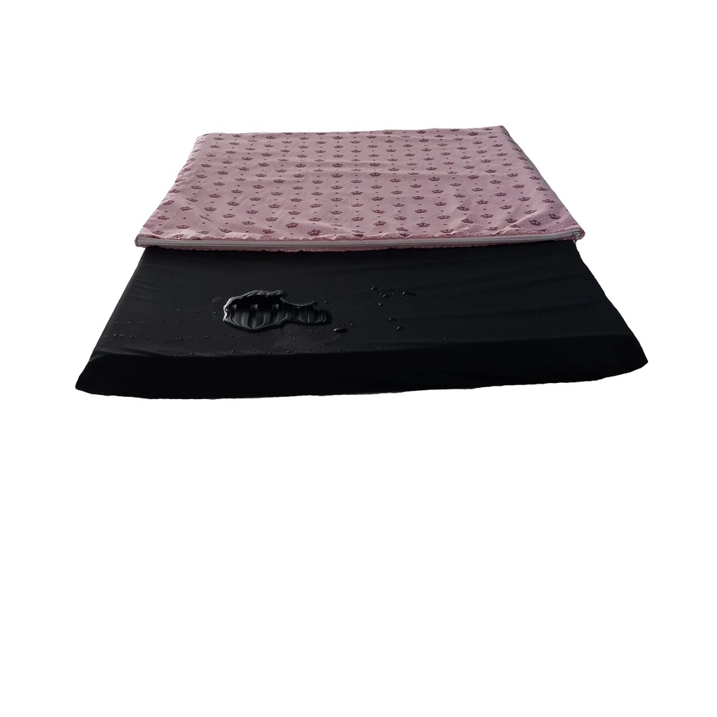 colchonete impermeável colchão pra cachorro grande colchão 65x85cm + 2 capas de tecido