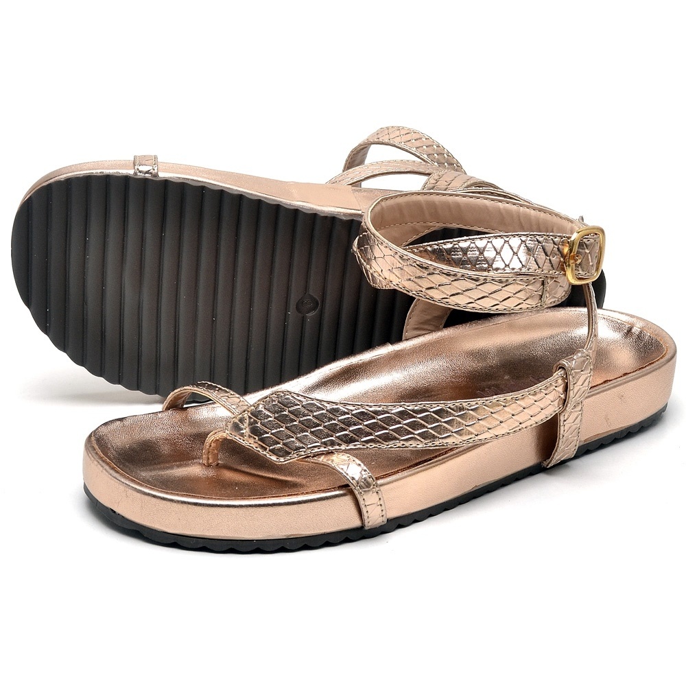 Sandalia Papete Dubuy Feminina Cobra Rose Micha 2042FG · foto 2