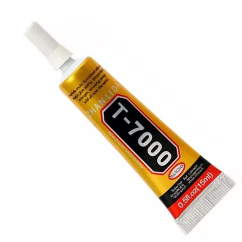 Cola Telas Touch Celular T7000 15ml + 4 Grampo Fixar Touch Oferta