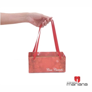 Cesta Colorida Com Alça Cetim - 10 unidades em Oferta na Shopee