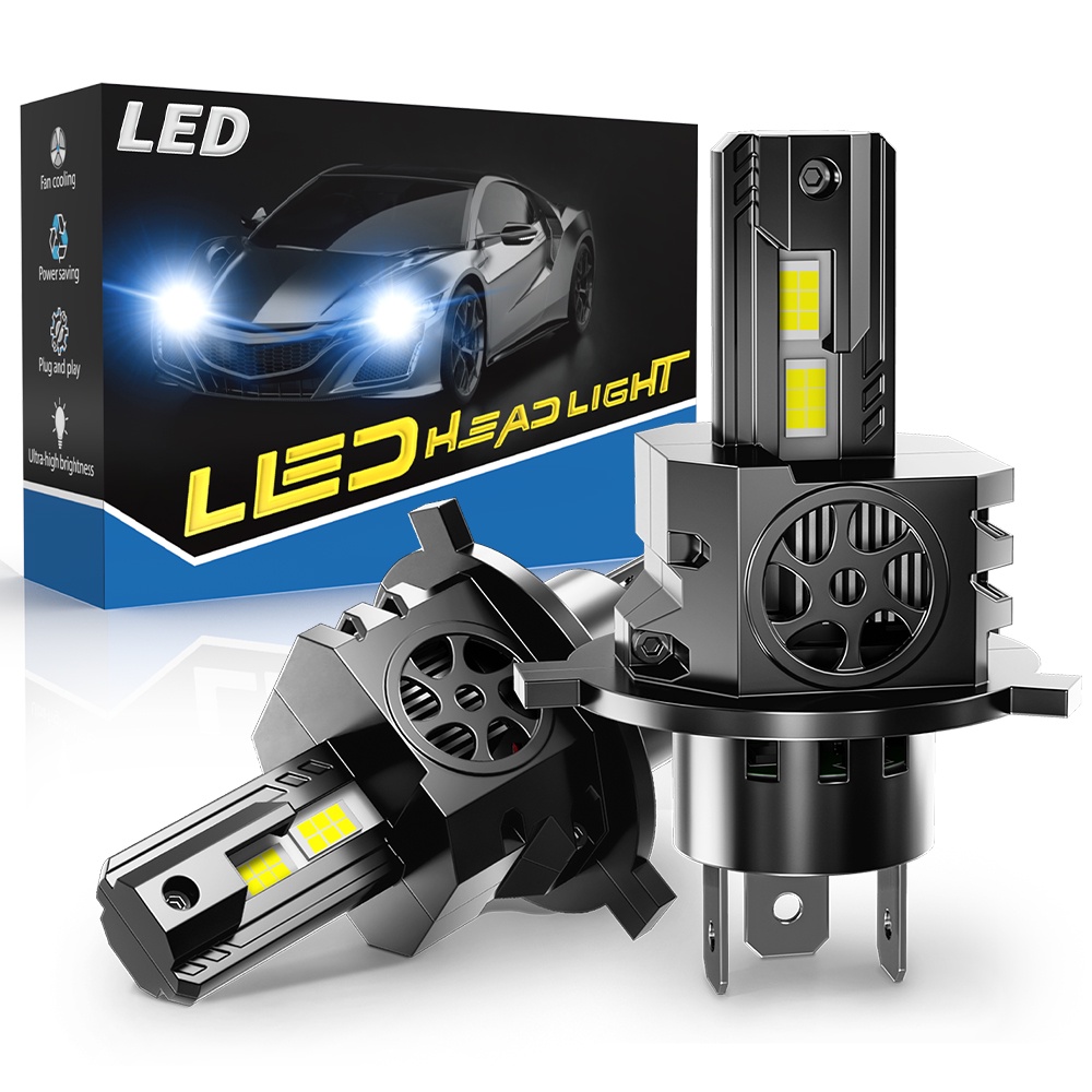 1 Par De Lâmpadas LED Para Carro Oprah Canbus 100W 20000LM H4 Lâmpada Haedlight Hi Lo Beam H7 9005 9006 HB3 HB4 De Farol