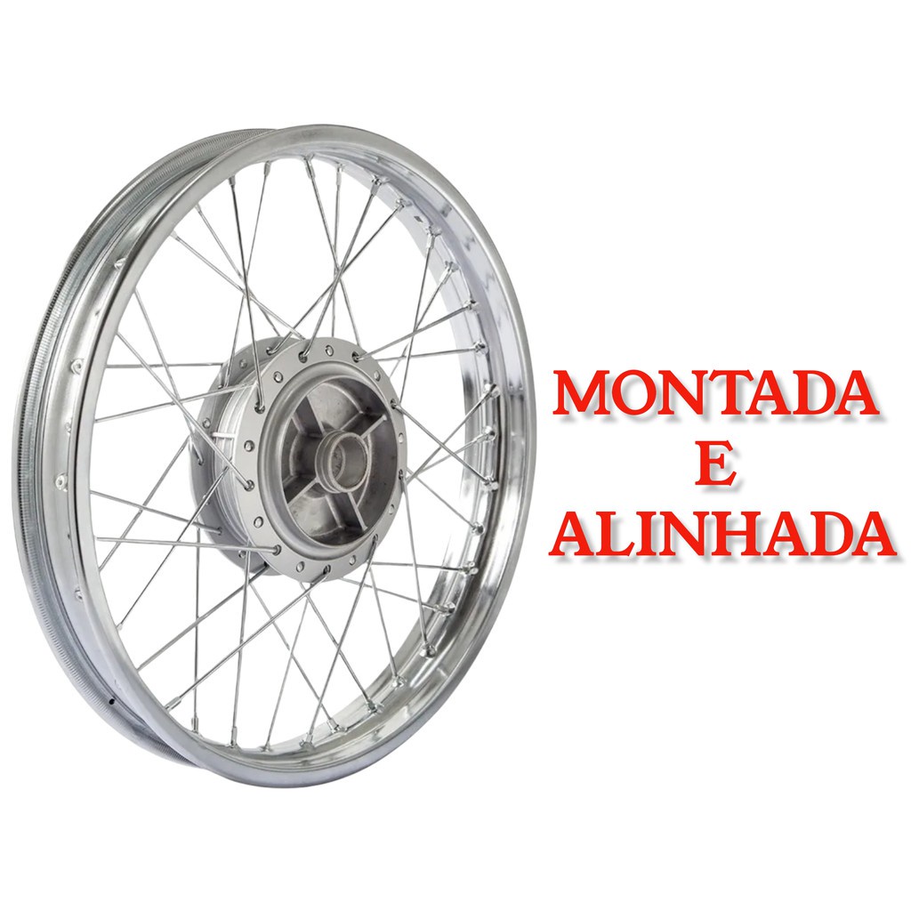 Roda Traseira Montada Completa Aro Raio Cubo Cg Titan Fan Start A Shopee Brasil