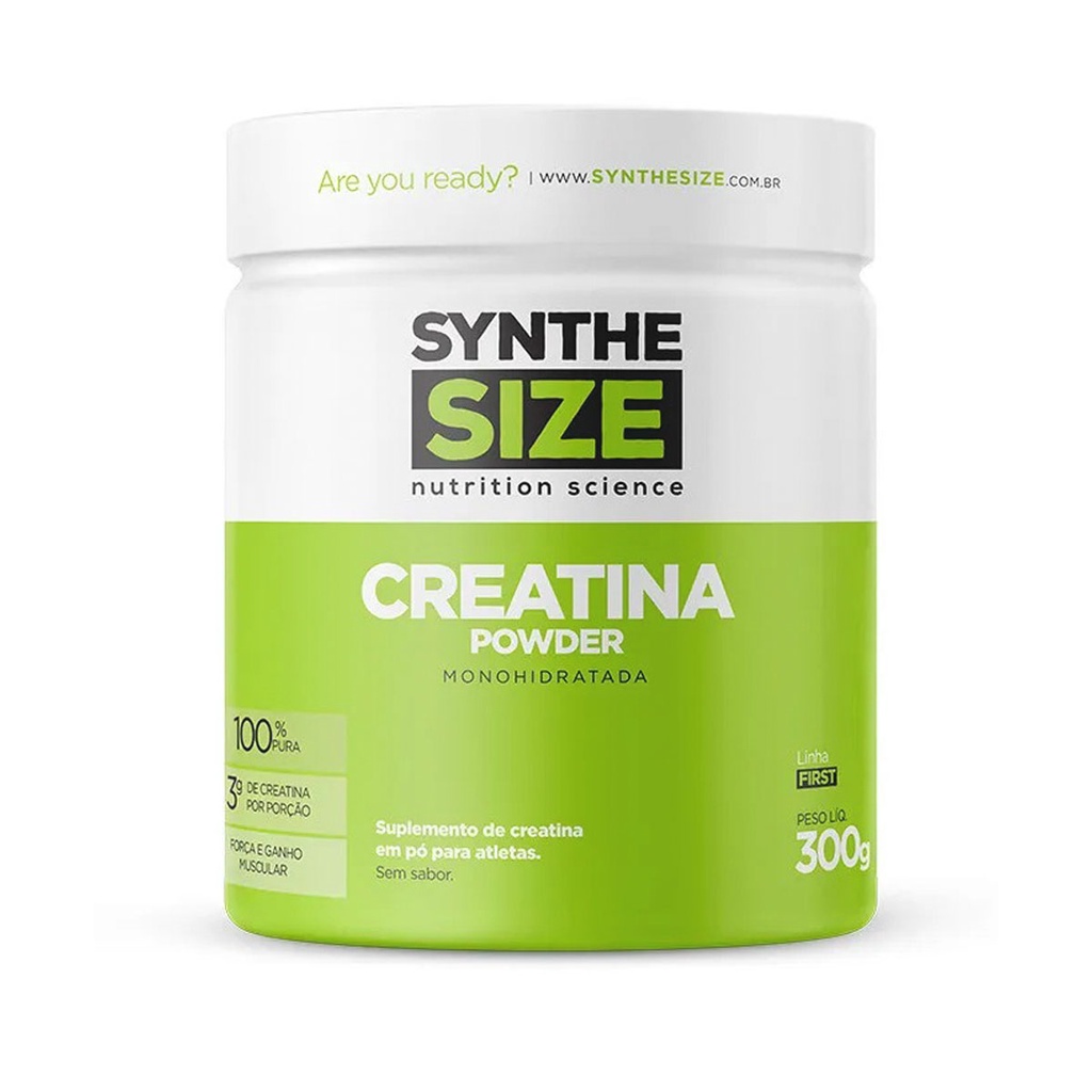 Creatina Pura Monohidratada 300g - Synthesize em Oferta na Shopee