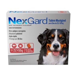 Nexgard Antipulgas e Carrapatos 25,1 a 50Kg em Oferta na Shopee