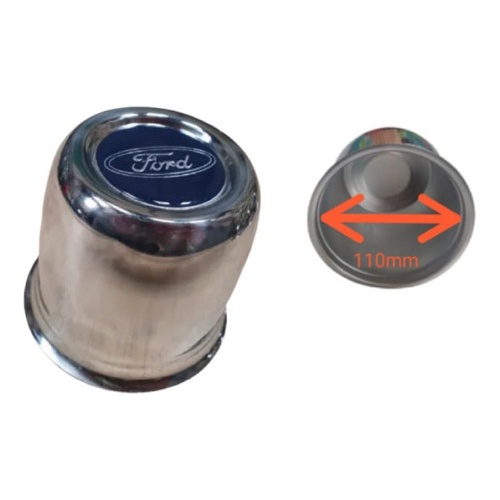 Calota 1 Peça Roda F1000 F100 F35 A10 C14 D10 D20 Rural Jeep Ferro Furo De Centro110mm Aluminio