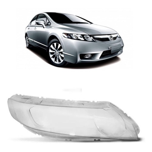 Lente do Farol Honda New Civic 2007 2008 2009 2010 2011 LD