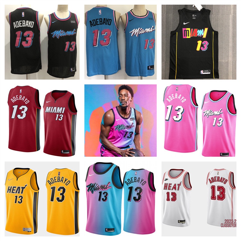 NBA Miami Heat 13 Bam Adebayo Sleeveless Basketball Jersey camisa de basquete regata masculina