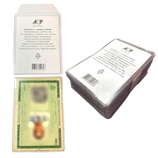 Protetor Capa Rg 75x105 Identidade Documento 100 Unidades em Oferta na Shopee