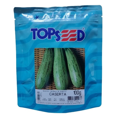 Semente De Abobrinha Caserta Topseed Sementes 100 Gramas