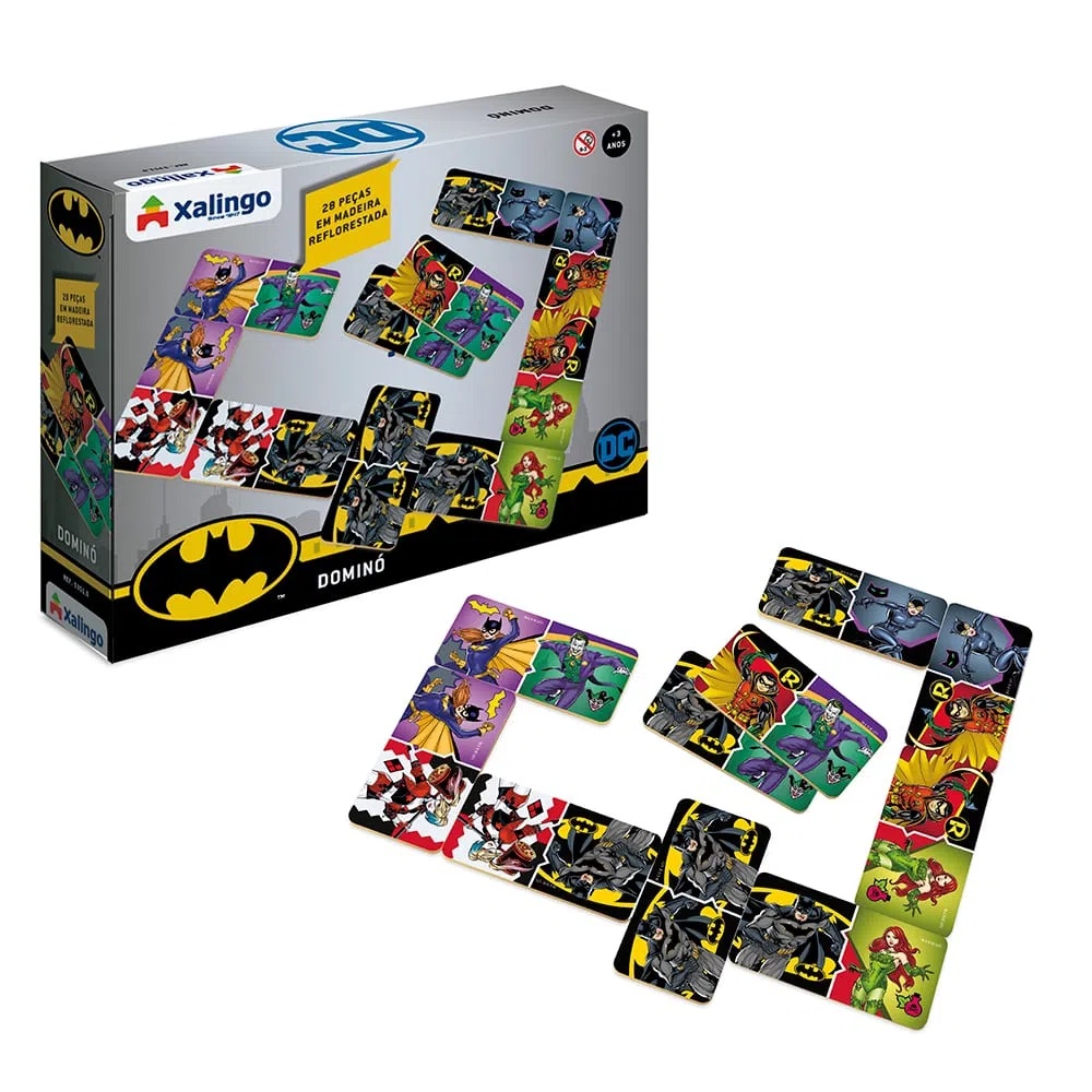 Jogo Dominó Batman 28 Peças - Xalingo