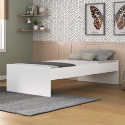 Cama de Solteiro Dublin Multimóveis MP4022 Branca