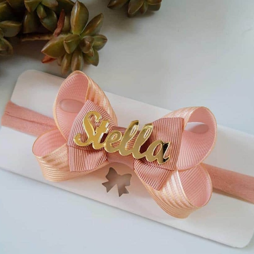 Nome Para Laços Acrílico  3 À 5cm Simples ou Composto Promoção