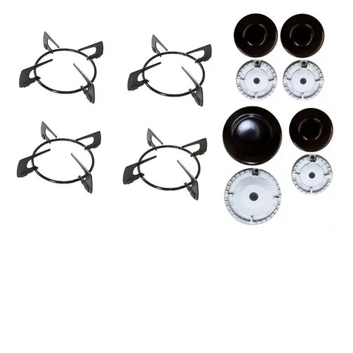 Kit Tampa + Bacia + Grelha Peças Cooktop Fogão Fischer 4 BOCAS