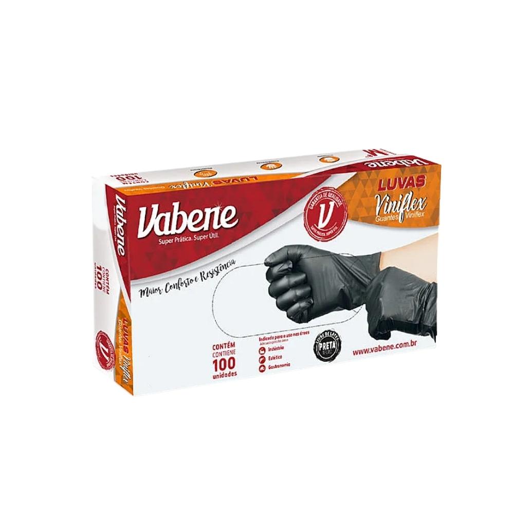 Luva Viniflex Preta cx c/ 100 - Vabene em Oferta na Shopee