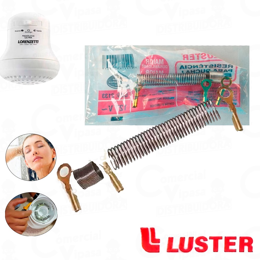 Resistência Maxi Ducha Tipo Lorenzetti Para 4400W Ou 5400W Alta Eficiência Reparo No Seu Chuveiro - Home & Living