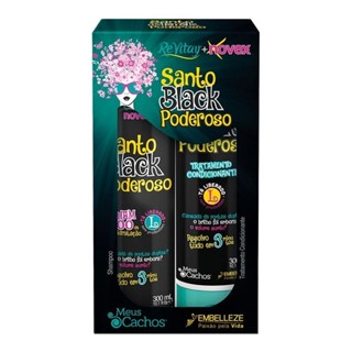 Kit Shampoo + Condicionador Embelleze Meus Cachos Santo Black