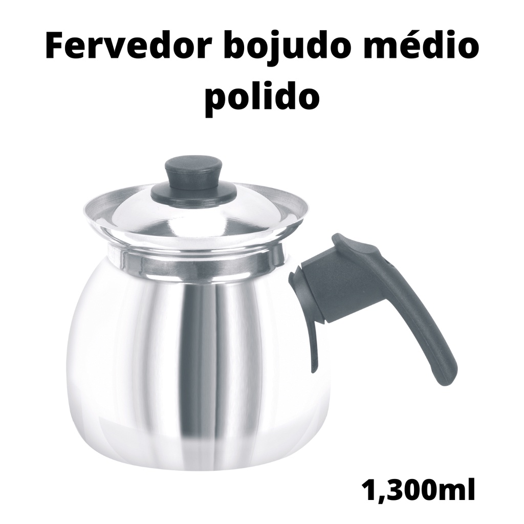 Fervedor bojudo médio polido 1300ML polido ou craqueado