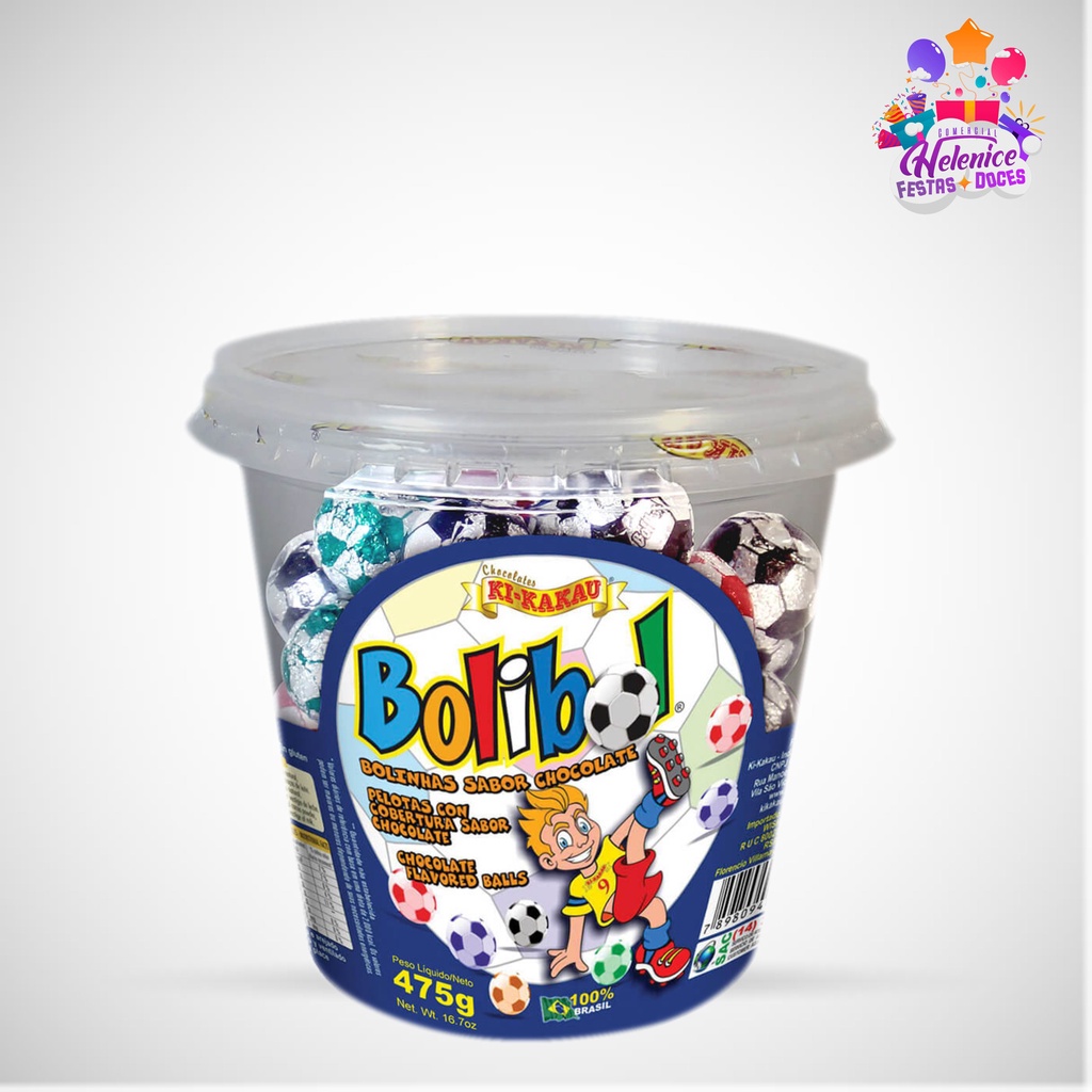 Bolinhas De Chocolate Bolibol Pote 475g - Ki Kakau / Bolinhas Deliciosa Sabor Chocolate