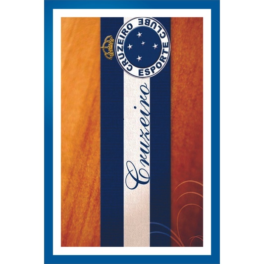 Placa Quadro Decorativo Cruzeiro Mafia Azul Zeiro maior de minas de MDF 6mm (Não empena com tempo) 20x28cm Impressão Direta 39