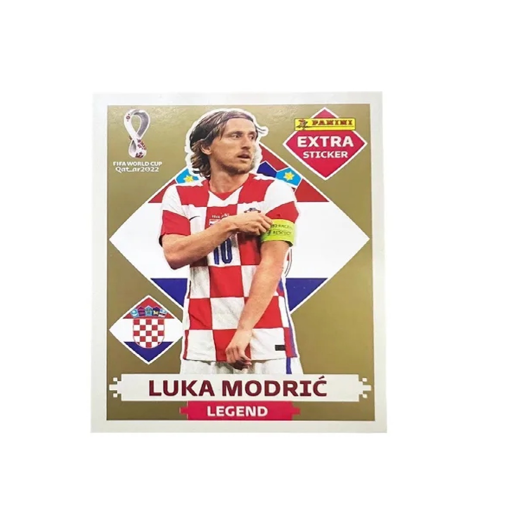Luka Modric Ouro Legend Figurinha Rara da Copa 2022