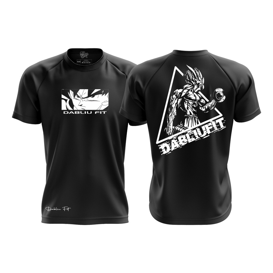 CAMISETA DRY FIT TREINO MUSCULAÇÃO GOKU