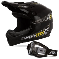 Kit Capacete Motocross Liberty Mx Pro Óculos Pro Tork 788 Nf
