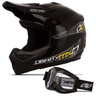 Kit Capacete Motocross Liberty Mx Pro Óculos Pro Tork 788 Nf em Oferta na Shopee