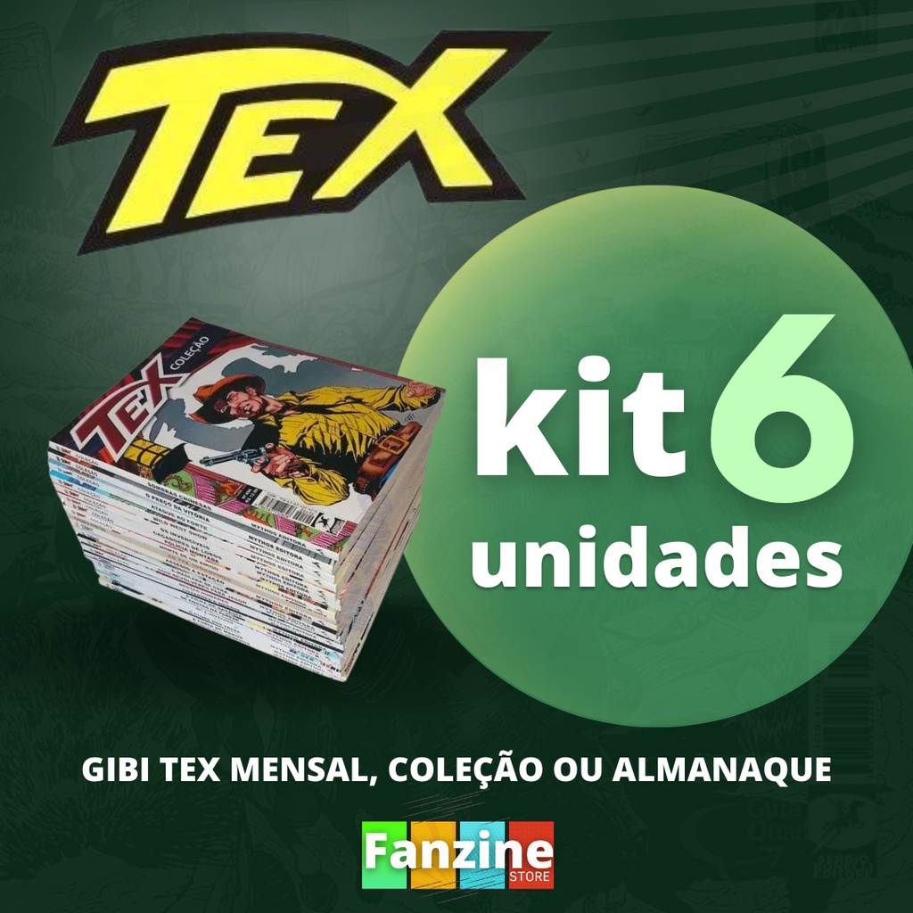 Kit 6 Hqs Gibi Tex Mensal, Coleção Ou Almanaque