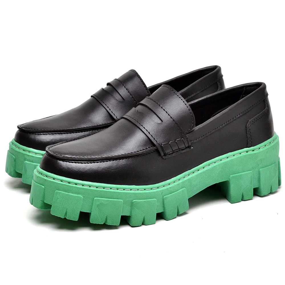 Sapato Mocassim Dubuy Feminino Oxford Still Sola Verde 1404FG - Women Shoes