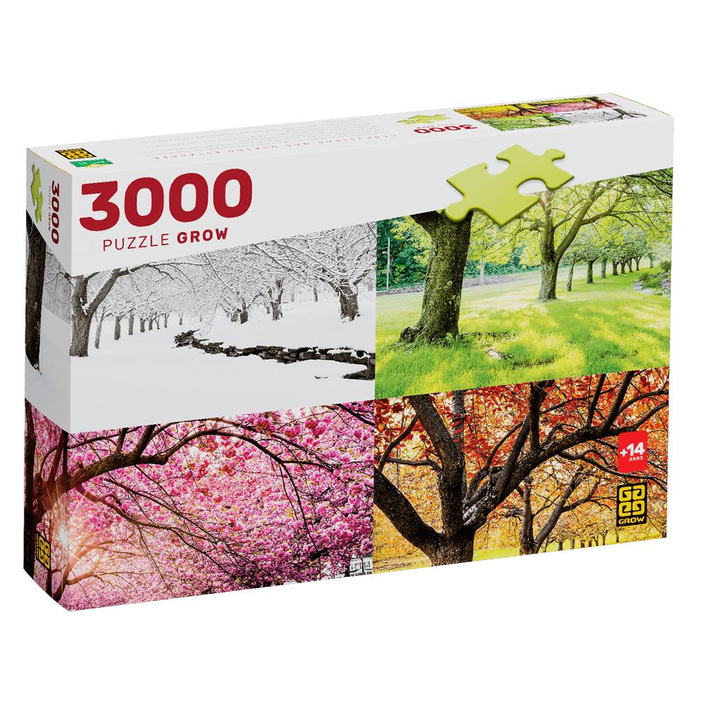 Puzzle 3000 peças Cerejeiras nas Quatro Estações