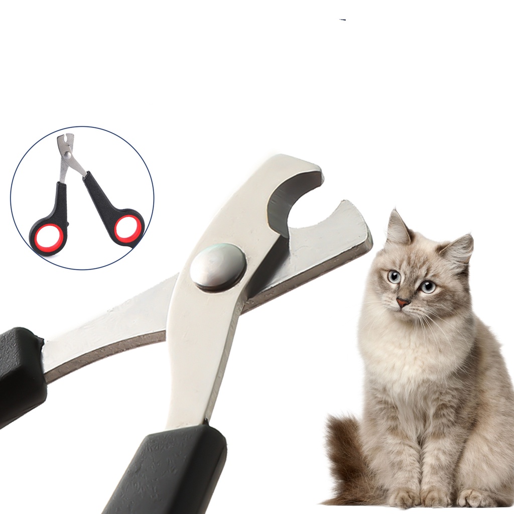 Escova Coçador Pet Tesoura De Unhas Pode Depilar e Massagear Gatos