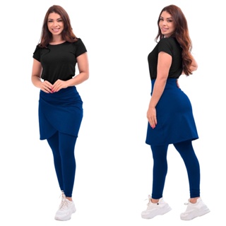 Calça Saia Fitness Moda Evangélica Caminhada Moda Cristã em Oferta na Shopee