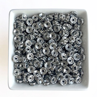 Entremeio Prateado com Strass - 50 pçs em Oferta na Shopee