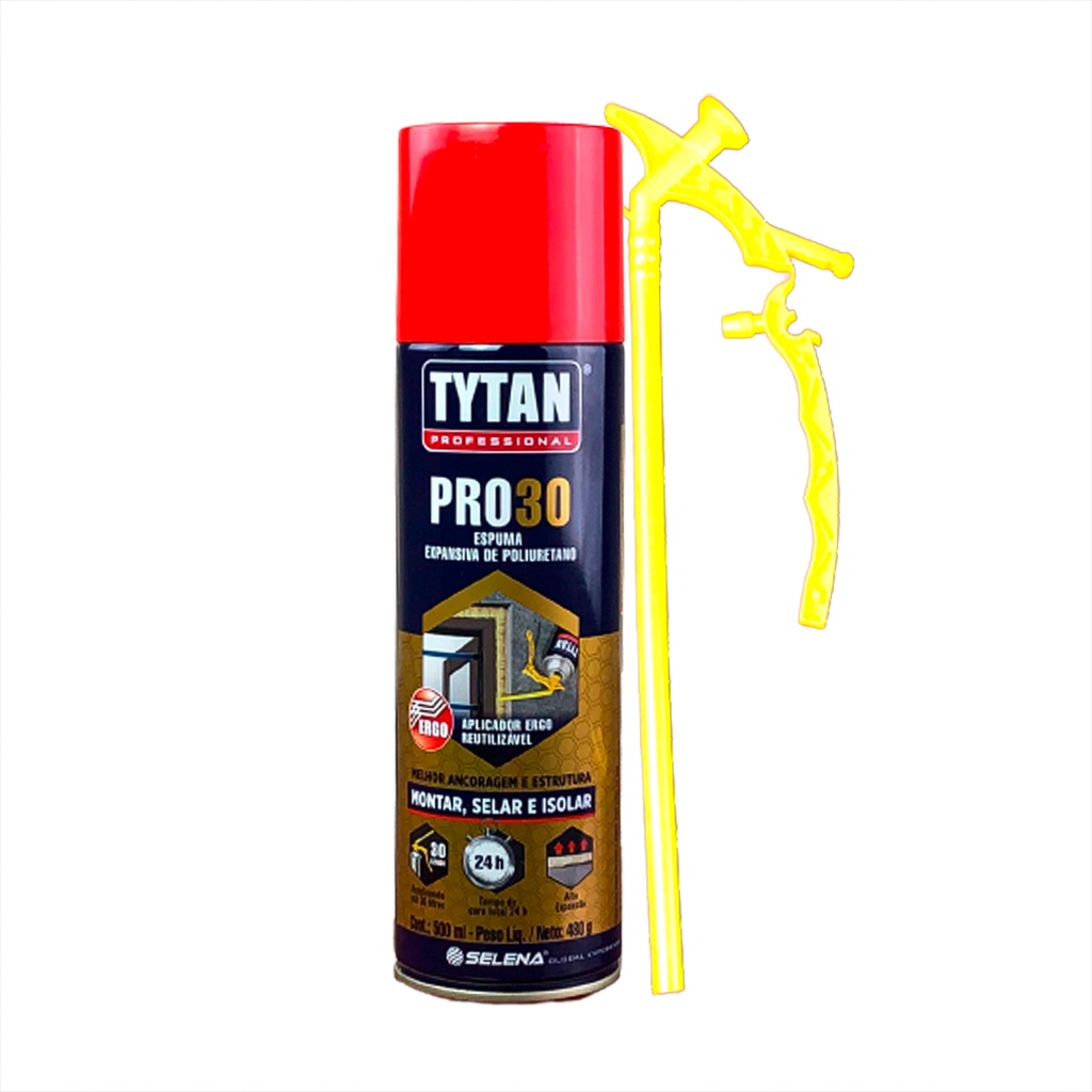 Pro30 Espuma Expansiva De Ppoliuretano Aplicador Ergo 500ml|480g