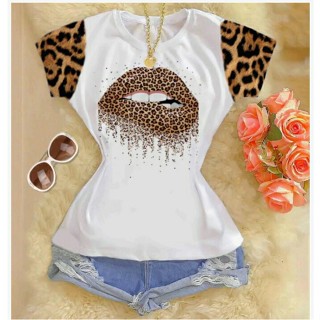 Blusa feminina Tshirt opçoes em estampas e Tamanhos
