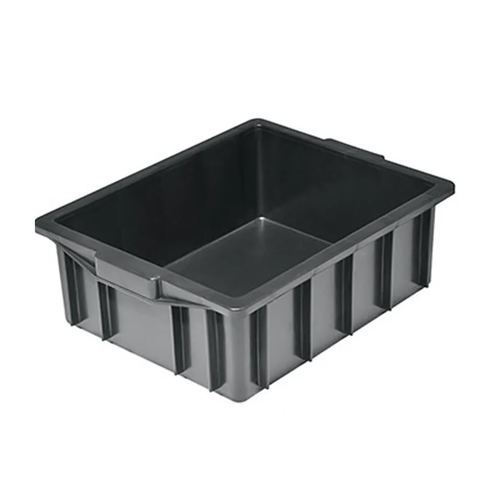 Caixa Plástica Organizadora Compostagem Composteira Minhocário 15 L Preta Resistente S/Tampa
