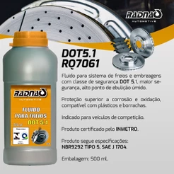 Fluído Para Freio Dot 5.1 (500 Ml) Radnaq