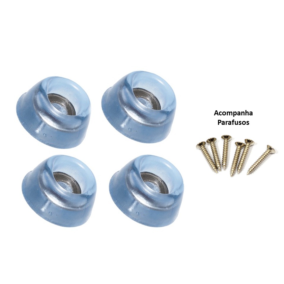 kit 4 Sapata pé de Silicone P/ Móveis com arruela Metálica 20mm em Oferta na Shopee