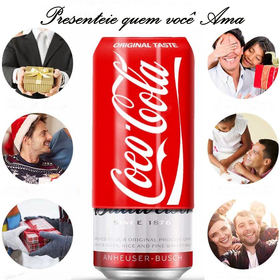 Capa Para Latinhas de Cerveja EM Silicone Esconde Latas Coca-Cola