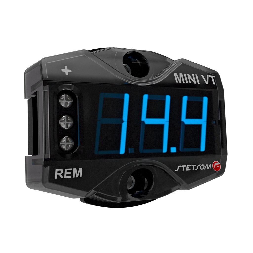 Voltimetro Compacto Stetsom Mini Vt Digital 12v 24v Led Azul - Spare Parts and Accessories for Vehicles