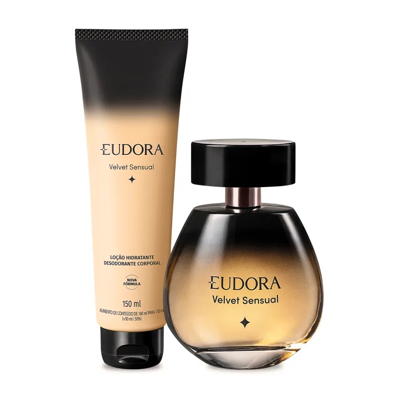 Kit Presente Feminino Eudora Velvet Sensual Perfume + Hidratante ...