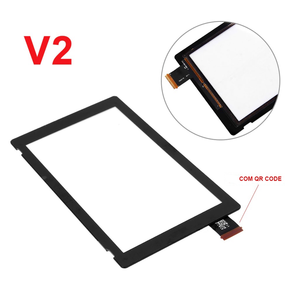 Tela Vidro Touch Screen Compatível com Nintendo Switch V2 HAC-001(-01)