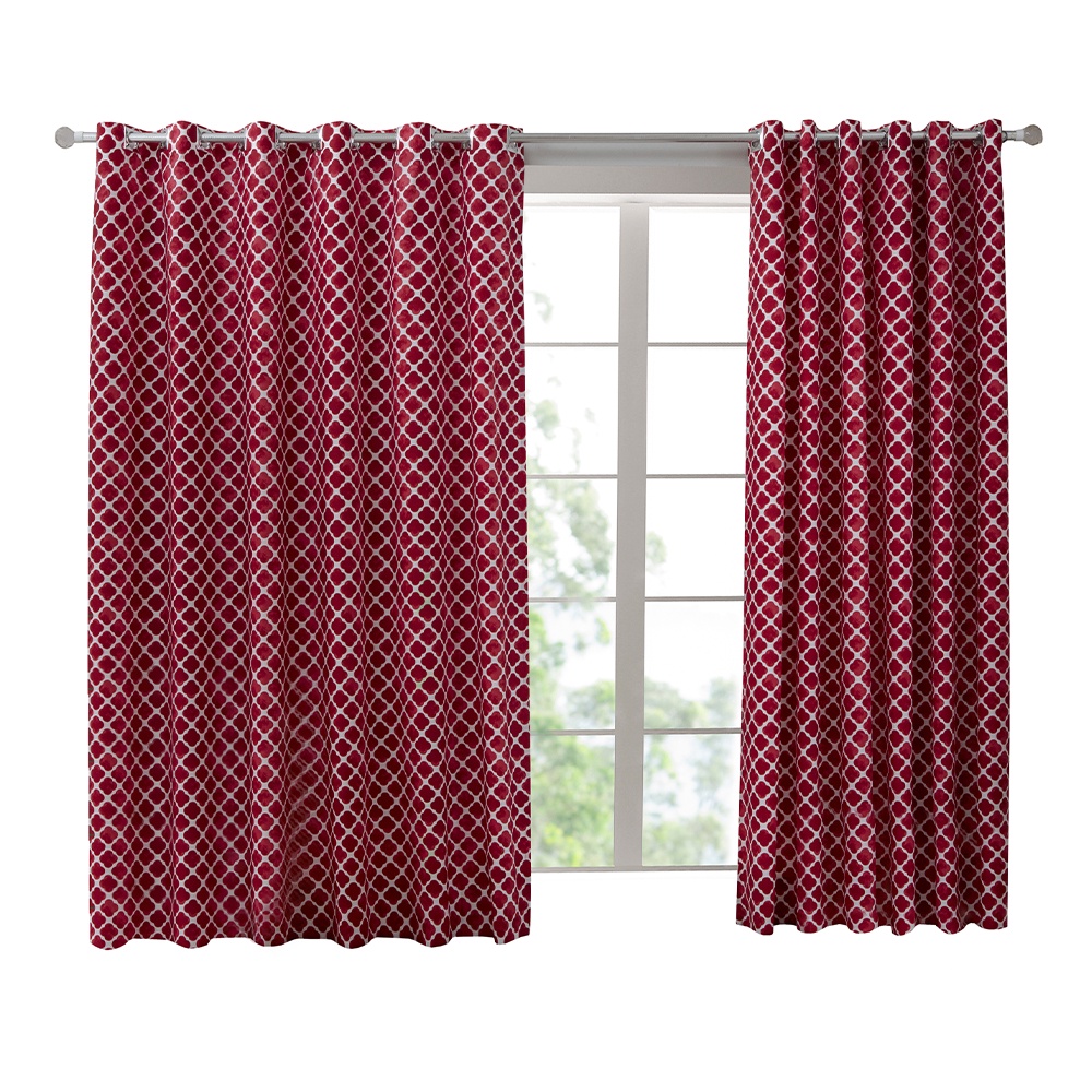 Cortina para Sala Estampada Varão Com 24 Ilhós 3,00 x 2,40m Georgia Casa D'oro Sultan