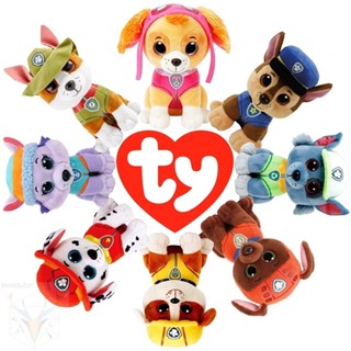 25CM Touca Ty Olhos Grandes PAW Patrulha Cachorro Skye Marshall Esfregão Rocky Zuma Brinquedo De Pelúcia Cachorrinho Boneco E Menina Presente De Aniversário