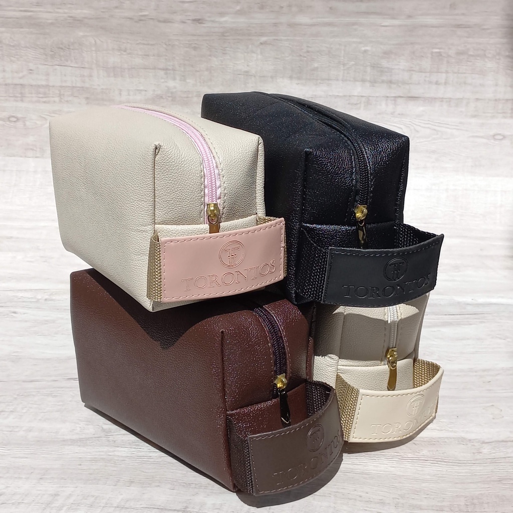 Necessaire Feminina Masculina Nova Bolsa de Mão Lisa Torontos