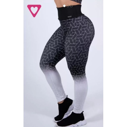 Calça Legging Feminina Romance Estampada Fitniss Academia