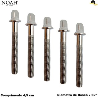 Parafuso de afinação para Bateria - Caixa/Tom/Surdo 7/32 x 4,5cm (5Unid) NOAH NSP506-5