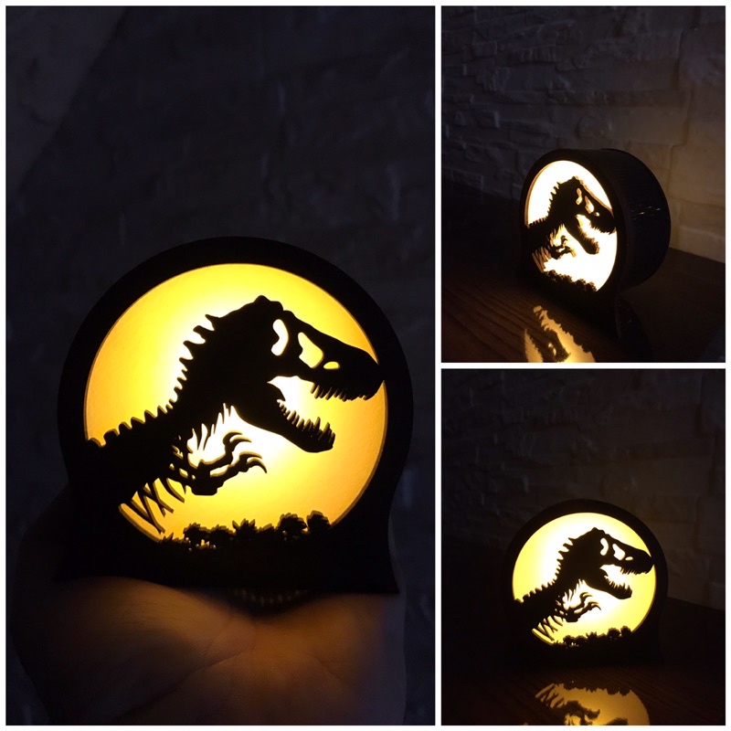 Luminária Geek de mesa Jurassic Park